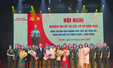 Trường Đại học Văn hóa Nghệ thuật Quân đội nghiệm thu xuất sắc đề tài khoa học về phát âm tiếng Việt trong trong biểu diễn tác phẩm Cổ điển - Thính phòng