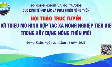 Livestream: Hội thảo trực tuyến “Giới thiệu mô hình hợp tác xã nông nghiệp tiêu biểu trong xây dựng nông thôn mới”