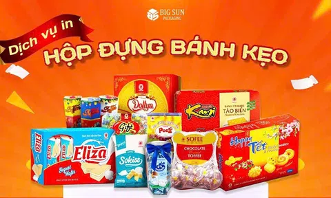 Bao bì Big Sun: Giải pháp in hộp giấy đựng bánh kẹo đón đầu xu hướng quà tặng 2025