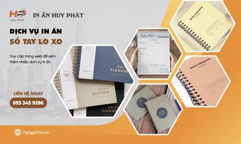 In sổ tay theo yêu cầu chuyên nghiệp, giá rẻ - In ấn Huy Phát