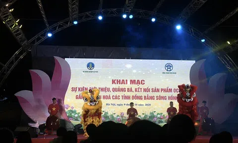 KHAI MẠC HỘI CHỢ CÁC SẢN PHẨM  OCOP - GẮN VỚI VĂN HÓA CÁC TỈNH ĐỒNG BẰNG SÔNG HỒNG