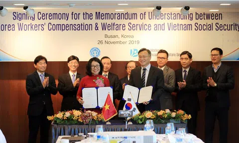 BHXH Việt Nam ký kết Bản ghi nhớ hợp tác với KCOMWEL giai đoạn 2020-2025