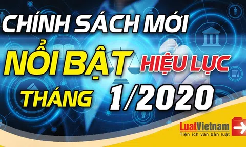05 Luật đồng loạt có hiệu lực thi hành vào ngày 01/01/2020