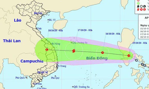 Áp thấp nhiệt đới khả năng mạnh thành bão sắp vào Biển Đông