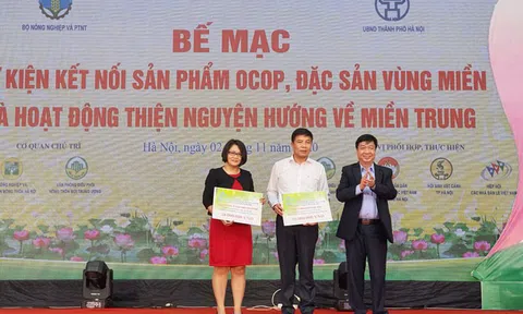 Giao thương kết nối sản phẩm OCOP với miền Trung - Tây Nguyên: Chung tay ủng hộ miền Trung và biển đảo