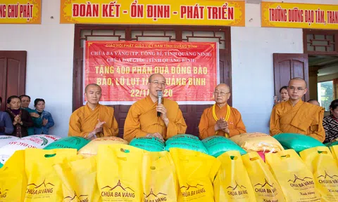Những trái tim nhân ái và tinh thần đạo phật góp phần khắc phục khó khăn cùng đồng bào miền trung