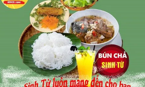 Bún chả Sinh Từ - là những bữa ăn hoàn hảo nhất.