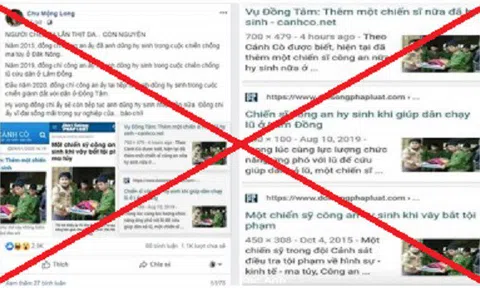 Báo Đời sống & Pháp luật đề nghị xử lý nghiêm hành vi đăng tin giả bôi nhọ cơ quan báo chí và xúc phạm vong linh các chiến sĩ công an hy sinh vì nhiệm vụ