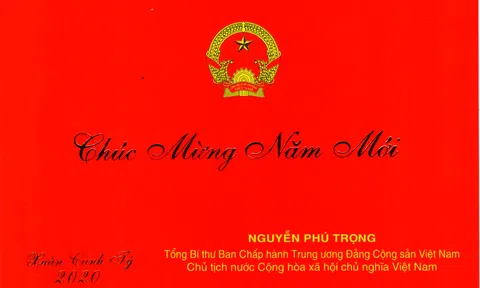 Tổng Bí thư, Chủ tịch nước Nguyễn Phú Trọng gửi thiếp chúc mừng năm mới 2020