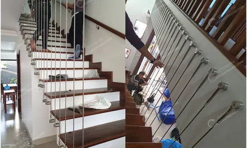 Cầu thang cáp treo cáp Inox bền đẹp an toàn