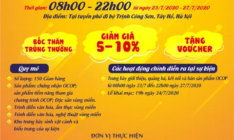 Tổ chức sự kiện giới thiệu, quảng bá sản phẩm OCOP gắn với văn hóa các tỉnh miền núi phía Bắc