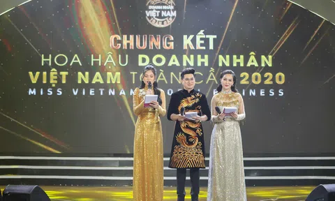 MC Minh Hưng dẫn dắt thành công cuộc thi Hoa hậu Doanh nhân Việt Nam Toàn cầu 2020
