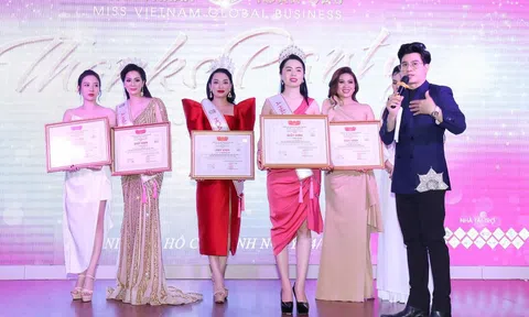 Miss tài năng Nguyễn Thị Duyên giản dị tham dự Thanks Party Hoa hậu Doanh nhân Việt Nam Toàn cầu