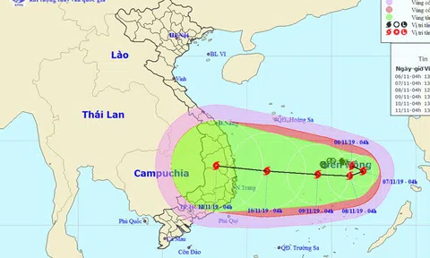 Bão số 6 di chuyển chậm về phía Đông và mạnh thêm, Bắc Bộ sáng sớm có sương mù, Trung Bộ - Nam Bộ mưa dông vài nơi