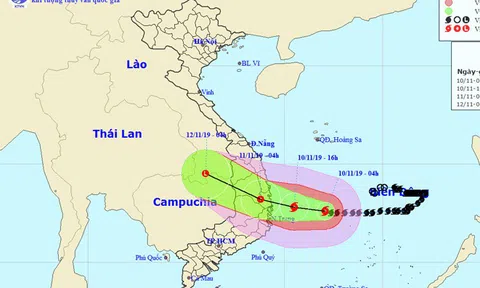 Bão số 6 vào đất liền, giật cấp 13, Trung Bộ - Nam Bộ mưa to, rất to, Bắc Bộ ngày nắng, sáng sớm sương mù nhẹ