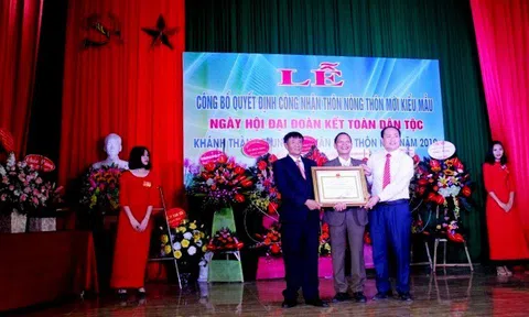 Bắc Giang: Thôn Kiểu đón nhận danh hiệu thôn đạt chuẩn nông thôn mới kiểu mẫu