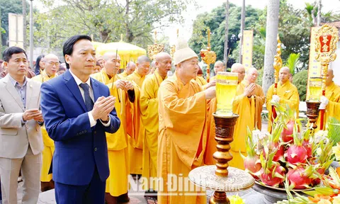Nam Định: Lễ tưởng niệm 711 năm ngày Phật hoàng Trần Nhân Tông nhập Niết Bàn