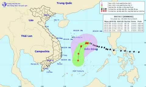 Bão số 7 suy yếu dần,  Bắc Bộ rét đậm, Trung Bộ mưa rào vài nơi, Tây Nguyên - Nam Bộ ngày nắng, đêm không có mưa