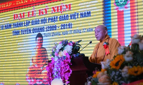 Giáo hội Phật giáo Việt Nam tỉnh Tuyên Quang tiếp tục thi đua yêu nước. sống “Tốt đời, Đẹp đạo”
