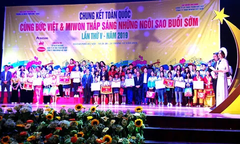 Lễ tổng kết và trao giải cuộc thi chung kết toàn quốc “Cùng Đức Việt & Miwon thắp sáng những Ngôi sao buổi sớm” – lần thứ v năm 2019