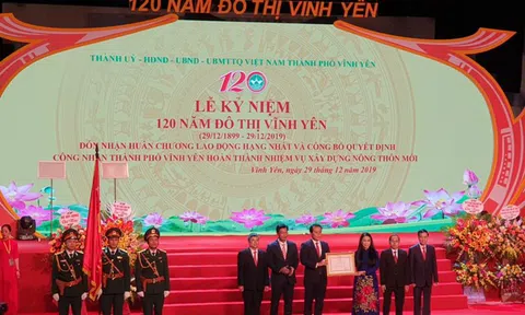 Vĩnh Phúc: Kỷ niệm 120 năm Đô thị Vĩnh Yên, đón nhận Huân chương Lao động hạng Nhất