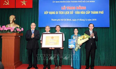 TPHCM: Thêm 5 công trình được công nhận di tích kiến trúc nghệ thuật cấp thành phố