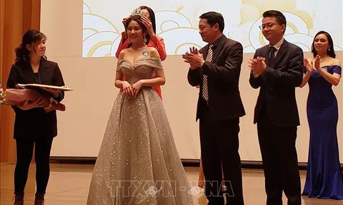 Nữ sinh Đại học Quốc tế Tokyo giành vương miện cuộc thi sắc đẹp Việt Nam tại Nhật Bản