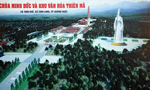 Quảng Ngãi: Đại lễ  đặt đá xây dựng chánh điện chùa Minh Đức