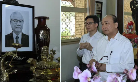 Thủ tướng dâng hương các đồng chí nguyên lãnh đạo Đảng, Nhà nước, Chính phủ đã từ trần