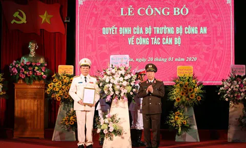 Công bố quyết định bổ nhiệm Giám đốc Công an tỉnh Lai Châu