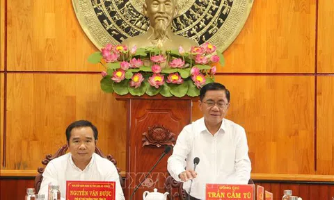 Đoàn công tác Ủy ban Kiểm tra Trung ương làm việc tại Long An