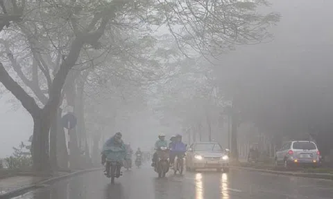Bắc Bộ vẫn sương mù, mưa nhỏ, Trung Bộ ngày nắng, đêm mưa dông vài nơi, Tây Nguyên - Nam Bộ nắng nóng