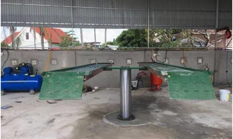 So sánh cầu nâng 1 trụ Ấn Độ và cầu nâng rửa xe Việt Nam