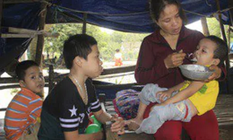 Đau nhói lòng cảnh vợ chồng tiều phu vật vã nuôi 3 con thơ bại não