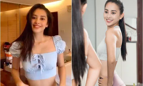 Hậu giãn cách xã hội, hoa hậu Tiểu Vy khoe vòng eo "siêu thực"