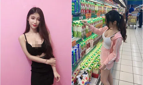 Bị chụp lén khi đi siêu thị, gái xinh nhận tin nhắn "cháy máy" vì điều này