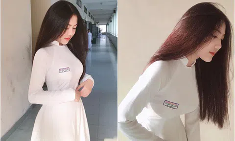 Hot girl Việt mặc áo dài đẹp nhất, dân mạng gọi tên cô gái 2K2