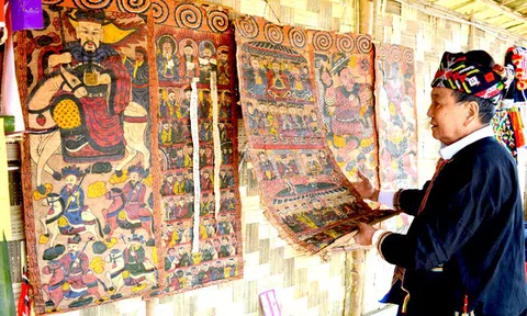 Tuyên Quang: Ý nghĩa nhân văn trong tranh thờ cổ của người Dao