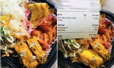 Gái trẻ sững sờ khi nhận suất cơm order trên mạng gồm cả thứ này