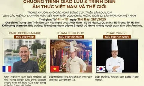Chương trình Giao lưu và trình diễn ẩm thực Việt Nam và thế giới