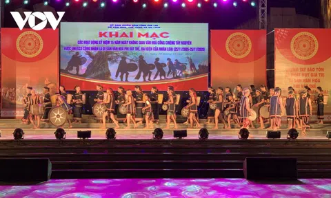 Kỷ niệm 15 năm ngày "Không gian văn hóa cồng chiêng" là di sản văn hóa phi vật thể