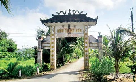 Tiền Giang: Đình Dương Hòa nơi ghi dấu sự kiện khởi nghĩa Nam kỳ của nhân dân xã Tân Hòa Thành