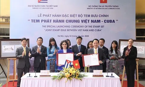 Phát hành đặc biệt bộ tem bưu chính 'Tem phát hành chung Việt Nam-Cuba'