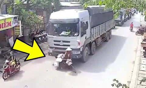 Vạn dân Từ Liêm khổ vì "giặc xe tải": Hai ông cháu thư.ơ.n.g v.o.n.g dưới bánh xe ben