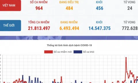 Bản tin dịch COVID-19 trong 24h: Có 456 bệnh nhân mắc COVID-19 được công bố khỏi bệnh