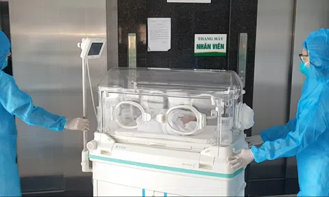 Sản phụ hạ sinh bé trai bụ bẫm khi đang điều trị COVID-19