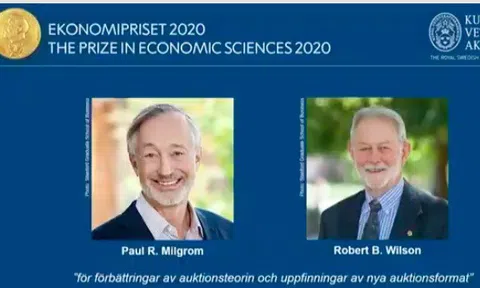 Hai nhà khoa học đoạt Nobel Kinh tế 2020