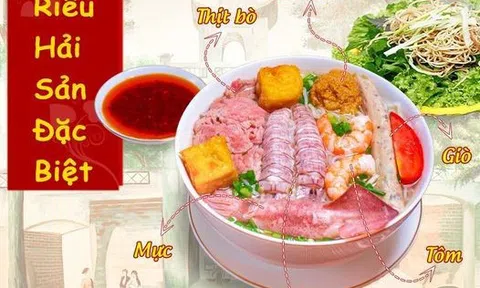 Vị ngon bất tận của tô Bún Riêu Hải Sản Vương Thủy!