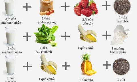 Công thức sinh tố giúp giảm cân giàu chất dinh dưỡng