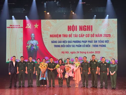 Nghiệm thu đề tài “Nâng cao hiệu quả phương pháp phát âm tiếng Việt trong biểu diễn tác phẩm Cổ điển - Thính phòng”